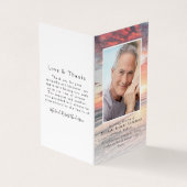 Gebetskarte für den Sonnenuntergang Visitenkarten (Vorderseite)