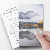 Gebetskarte für den Tag der Bestattungsfeier Moody