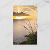 Gebetskarte für die Beerdigung Pazifischer Sonnena Visitenkarte (Vorderseite)