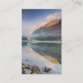 Gebetskarte für die Beerdigung Sonnenaufgang über Visitenkarte (Vorderseite)