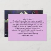 Gebetskarte für die Heilung von gebeutelten Herzen Dankeskarte (Vorne/Hinten)