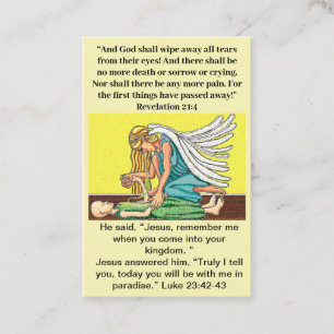 Gebetskarte für Everlasting Life Visitenkarte