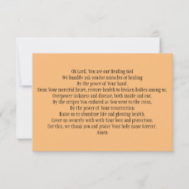 Gebetskarte für Heilung und Gesundheit Dankeskarte