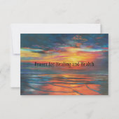 Gebetskarte für Heilung und Gesundheit Dankeskarte (Rückseite)