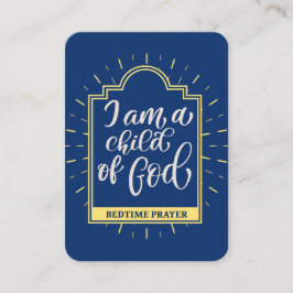 Gebetskarte für Kinder Platzkarte