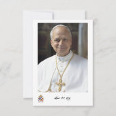 Gebetskarte für Papst Leo XIV., Vikar Christi (Vorderseite)