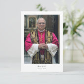 Gebetskarte für Papst Leo XIV., Vikar Christi (Stehend Vorderseite)