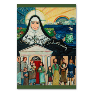 Gebetskarte Gnadengründer Catherine McAuley Tischnummer