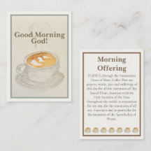 Gebetskarte: Guten Morgen Gott — Morgenopfer