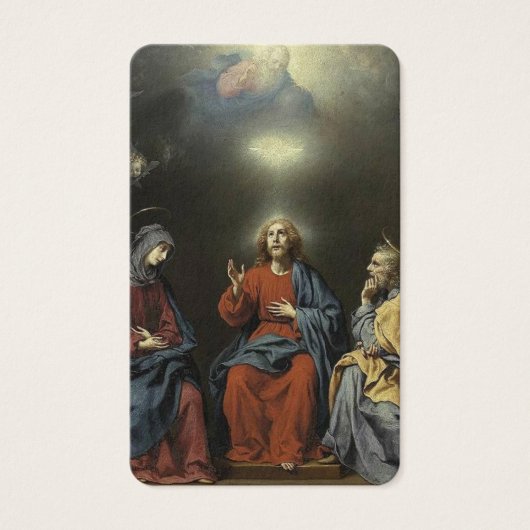 Gebetskarte | Heiliger Familien- und Heiliger Geis (Vorderseite)