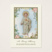 Gebetskarte Heiliges Herz Jesus Blumenbeerdigung (Vorderseite)