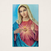 Gebetskarte | Heiliges Herz Mary (Vorderseite)