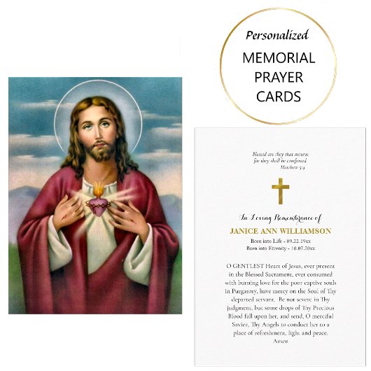 Gebetskarte Jesu Christi Platzkarte