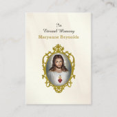 Gebetskarte Jesu Fotos Platzkarte (Vorderseite)