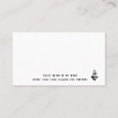 Gebetskarte Jesu Herzens Visitenkarte (Rückseite)