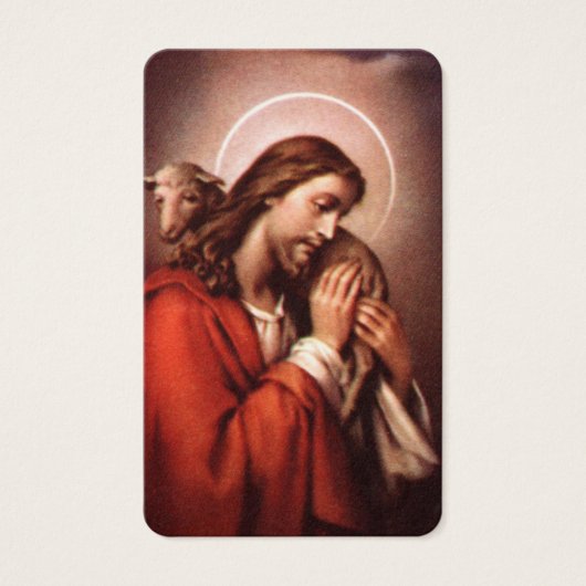 Gebetskarte | Jesus Good Shepherd 4 (Vorderseite)