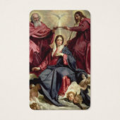 Gebetskarte | Krönung der Jungfrau (Vorderseite)