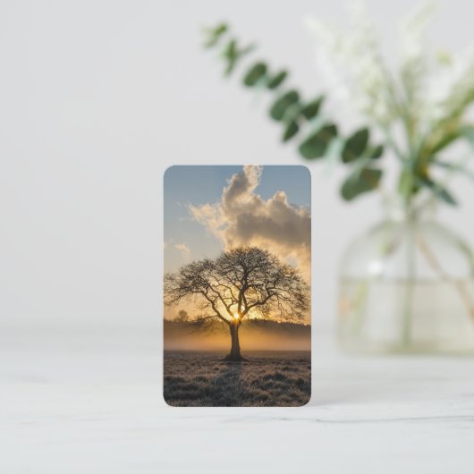 Gebetskarte | Lone Tree Deluxe 01 Visitenkarte (Stehend Vorderseite)