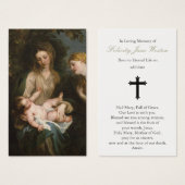 Gebetskarte | Madonna & Kind & St Catherine (Vorne & Hinten)