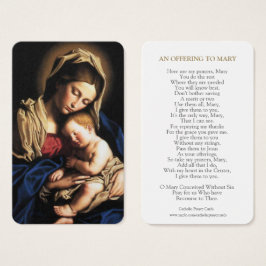 Gebetskarte | Mary & Baby Jesus