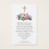 Gebetskarte | Mary & Baby Jesus 01 (Rückseite)