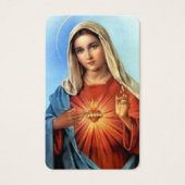 Gebetskarte | Mary Sacred Heart (Vorderseite)
