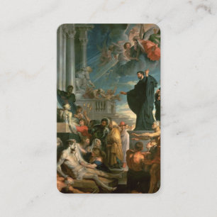 Gebetskarte Miracles St Francis Xavier Visitenkarte