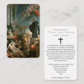 Gebetskarte | Miracles St Francis Xavier Visitenkarte (Vorne/Hinten)