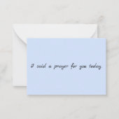 Gebetskarte Mitteilungskarte (Vorderseite)