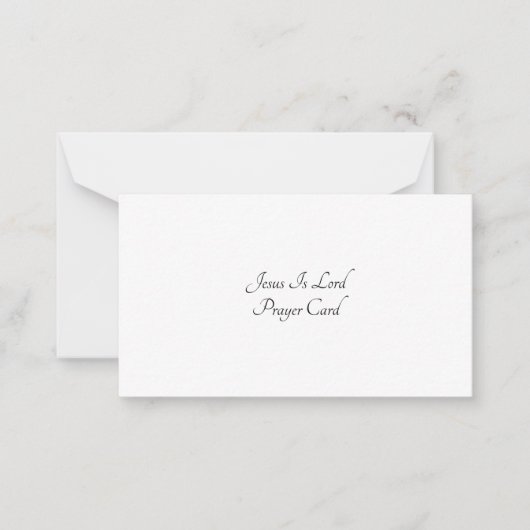 Gebetskarte Mitteilungskarte (Vorderseite)