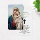 Gebetskarte | Mutter Mary & Baby Jesus (Schreibtisch)