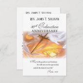 Gebetskarte Name 30. Ordination Jubiläumskreuz Dankeskarte (Vorne/Hinten)