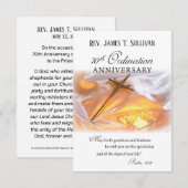 Gebetskarte Name 70. Jubiläumskreuz Dankeskarte (Vorne/Hinten)