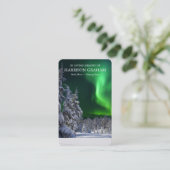 Gebetskarte | Nordlichter - Deluxe Visitenkarte (Stehend Vorderseite)