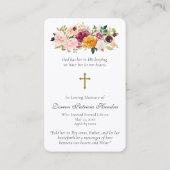 Gebetskarte | Our Lady of Grace - Deluxe Visitenkarte (Rückseite)