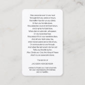 Gebetskarte | Phantastisch Sunset - Deluxe Visitenkarte (Rückseite)