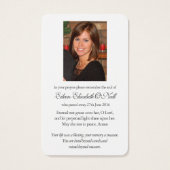 Gebetskarte | Rosa Hydrangea (Rückseite)