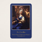 Gebetskarte | Saint Cecilia (Vorderseite)