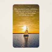 Gebetskarte | Schiff und Sonnenuntergang (Vorderseite)