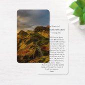 Gebetskarte | Schottische Landschaft (Schreibtisch)