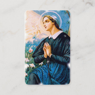 Gebetskarte St Angela Merici Visitenkarte