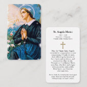 Gebetskarte | St Angela Merici Visitenkarte (Vorne/Hinten)
