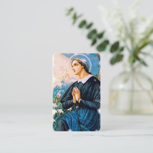 Gebetskarte | St Angela Merici Visitenkarte (Stehend Vorderseite)