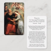 Gebetskarte | St Anne & St Joachim Visitenkarte (Vorne/Hinten)