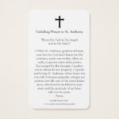 Gebetskarte | St Anthony 02 (Rückseite)