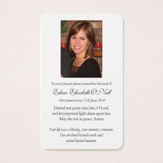 Gebetskarte | St. Augustine 3 (Rückseite)