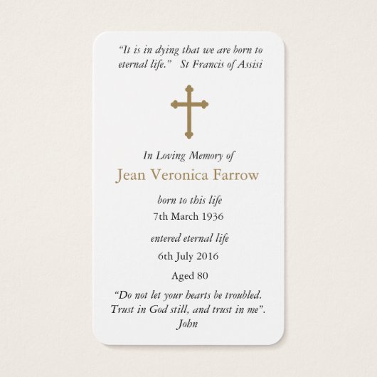 Gebetskarte | St. Augustine 5 (Rückseite)