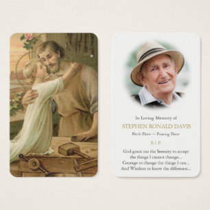 Gebetskarte   St Joseph The Worker