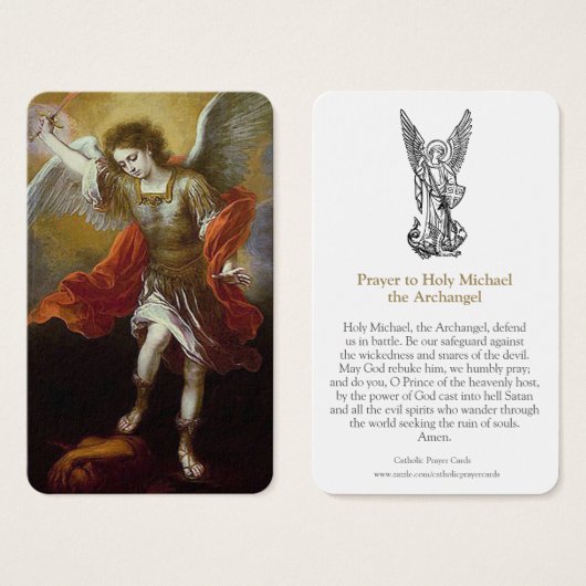 Gebetskarte | St. Michael 2 (Vorne & Hinten)