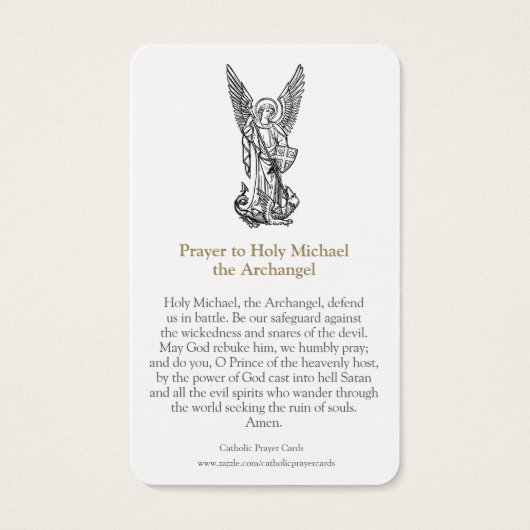 Gebetskarte | St. Michael 2 (Rückseite)